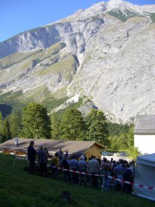 Tag des Denkmals, 2007, Grabungsführung St. Magdalena im Halltal, Foto: Stadtarchäologie Hall i.T.