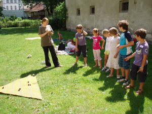 Ferienexpress 2011 "Spiel und Spaß im Mittelalter?", Deltaspiel, Foto: Stadtarchäologie Hall i.T.