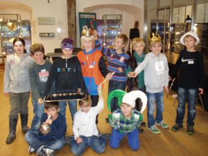 Kindergeburtstag im Museum Stadtarchäologie Hall, 2012, Foto: Stadtarchäologie Hall i.T.